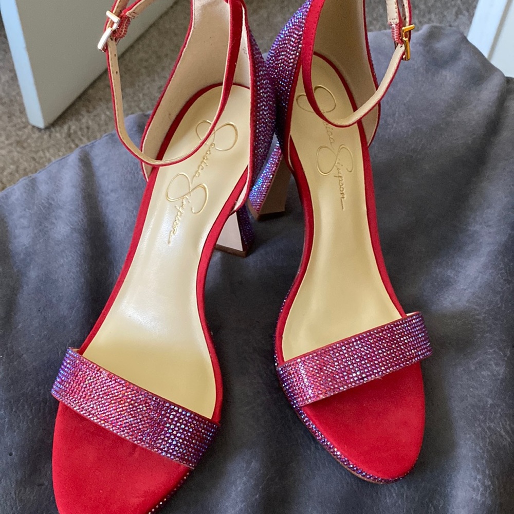 NWOT Jessica Simpson one strap heels
